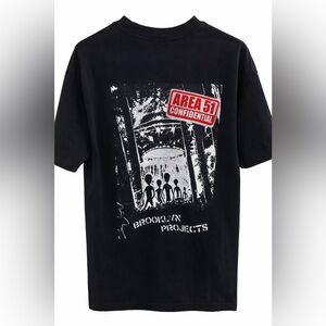 Brooklyn Projects Area 51 Alien Casual Graphic Street Wear Men’s Tshirt L